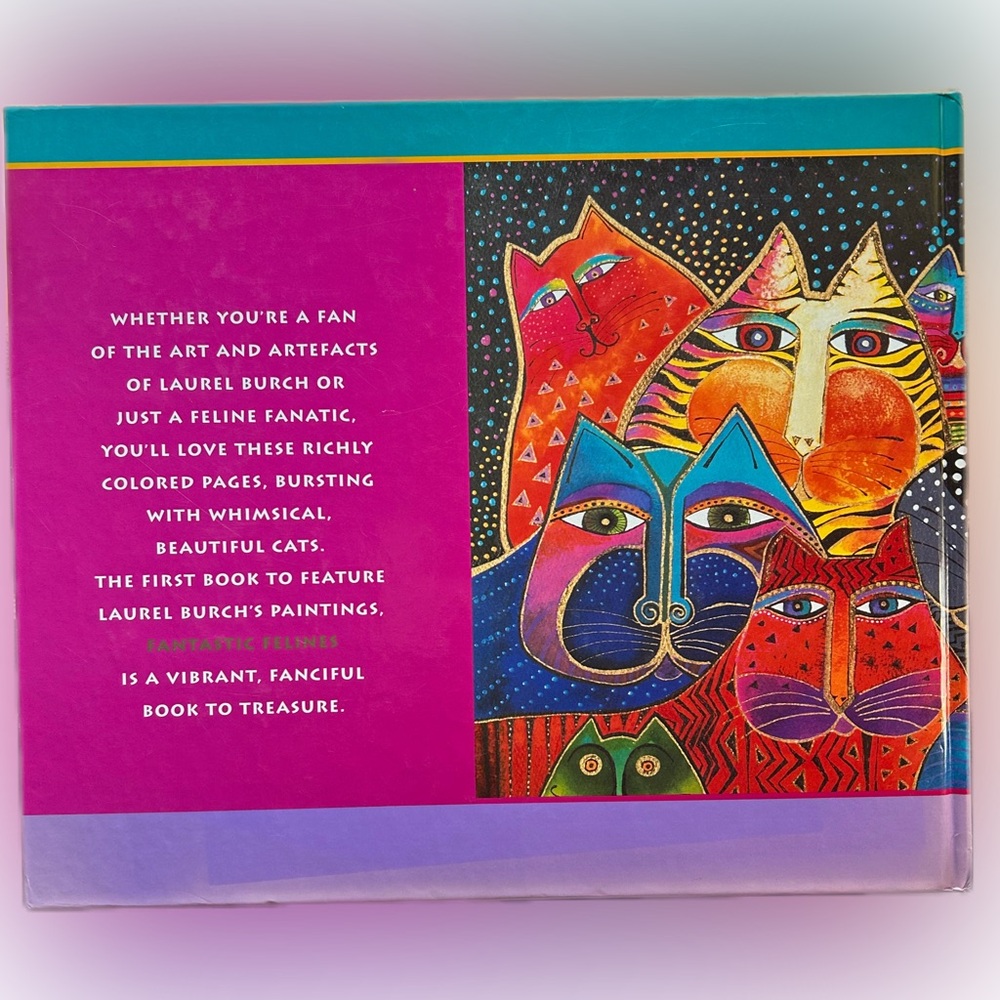 Laurel Burch Fantastic Felines Book w/ Feline Friends Zipper Pouch Cosmetic Bag - Picture 5 of 14